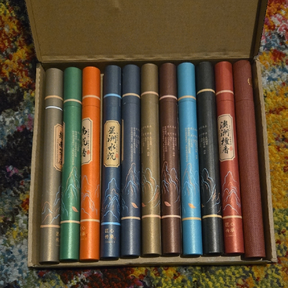 Colorful Chinese Incense Stick Set